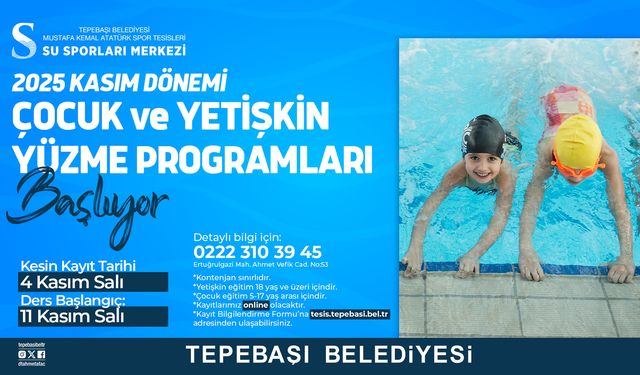 Tepebaşı’nda yüzme kayıtları başlıyor