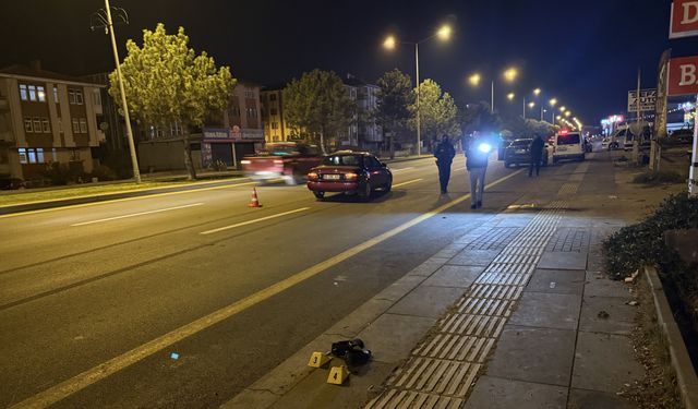 Çubuk'ta otomobilin çarptığı kişi yaralandı