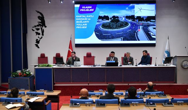 Kayseri'de Kartal Kavşağı ve Bağlantı Yolları Projesi için değerlendirme toplantısı yapıldı