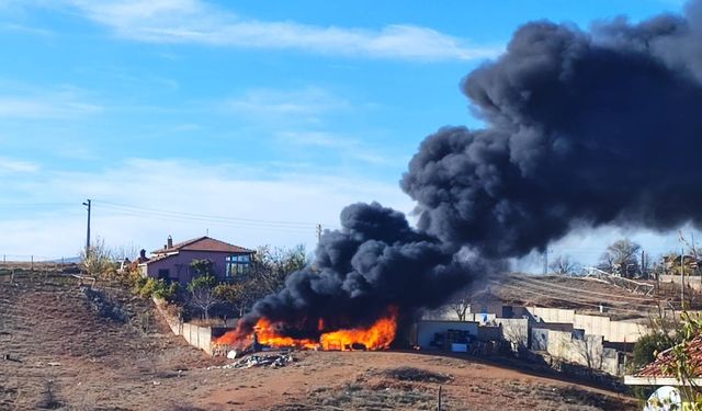 Kırşehir'de jandarmanın fark ettiği yangın büyümeden söndürüldü