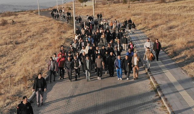 Nevşehir'de 'adım adım sağlığa birlikte yürüyelim' etkinliği