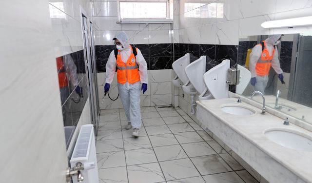 Talas Belediyesinden okullarda temizlik çalışması