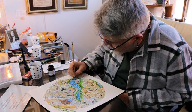 Uzay bilimleri mühendisliğini bırakıp kendisini minyatür sanatına adadı