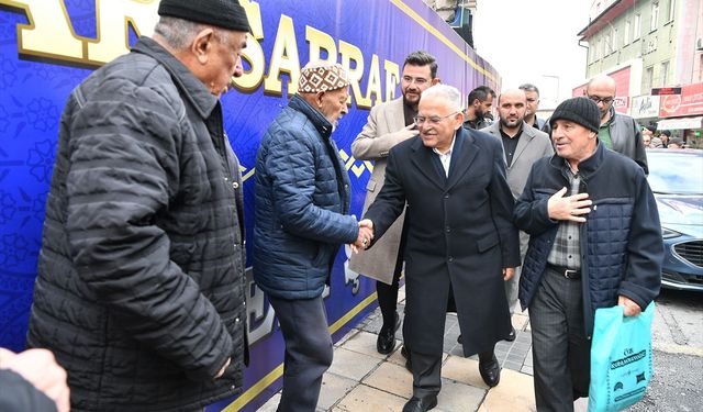 Başkan Büyükkılıç, Camikebir'de esnafı ziyaret etti