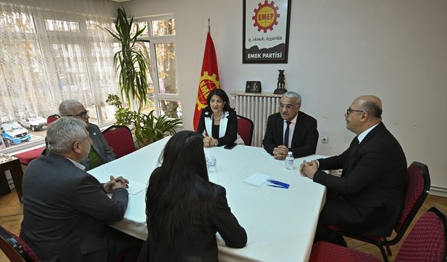 DEM Parti heyetinden Emek Partisi'ne ziyaret