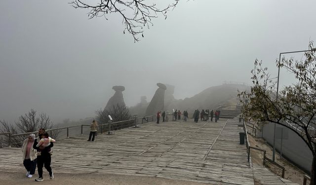 Kapadokya'da sis etkili oldu