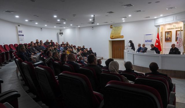 Karaman'da İl Afet Risk Azaltma Planı değerlendirme toplantısı yapıldı