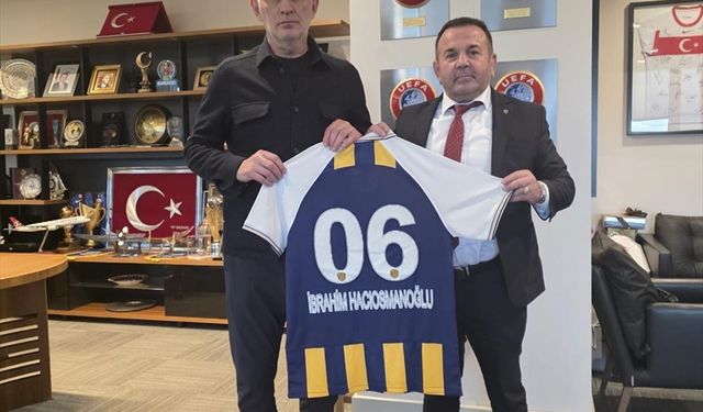MKE Ankaragücü Başkanı Yaman, TFF Başkanı Hacıosmanoğlu'nu ziyaret etti