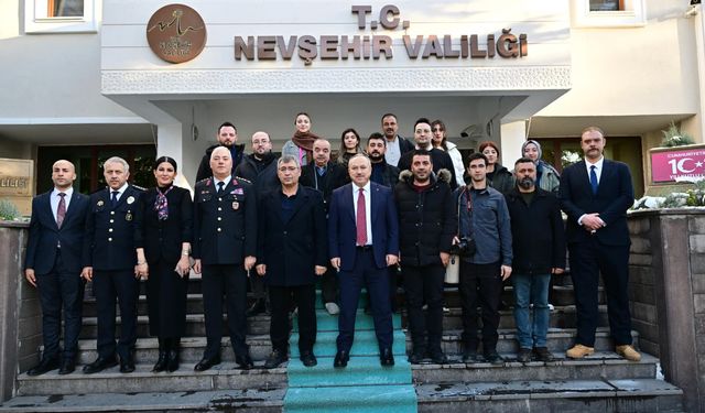 Nevşehir Valisi Fidan basın mensuplarının yeni yılını kutladı
