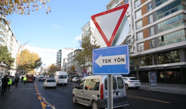 Niğde'de araç trafiğini azaltmak için başlatılan tek yön projesi çalışmaları bitti