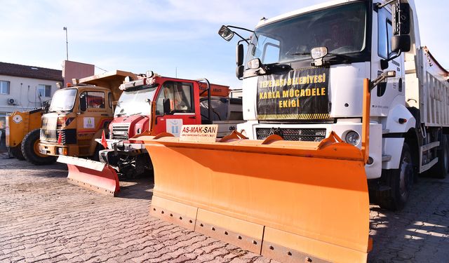 Karla mücadeleye hazır bekliyorlar