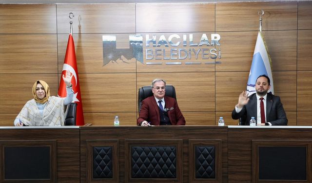 Hacılar Belediyesinde ocak ayı meclis toplantısı yapıldı