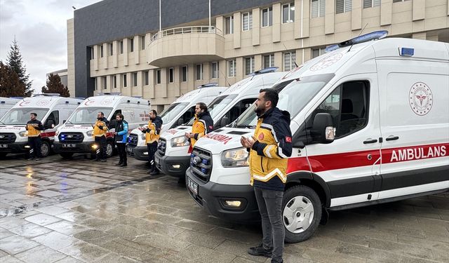 Karaman'da 6 ambulans hizmete alındı
