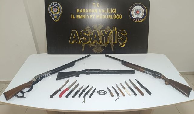 Karaman'da çeşitli suçlardan aranan 27 kişi yakalandı