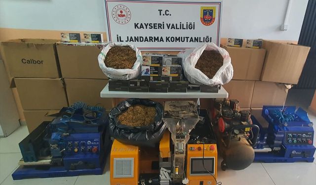 Kayseri'de 131 bin makaron ele geçirildi