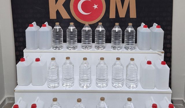 Kırşehir'de 80 litre etil alkol ele geçirildi