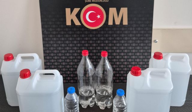 Kırşehir'de sahte alkol operasyonunda 1 şüpheli yakalandı