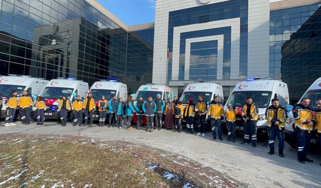 Konya'da 13 ambulans ve 1 UMKE aracı hizmete alındı
