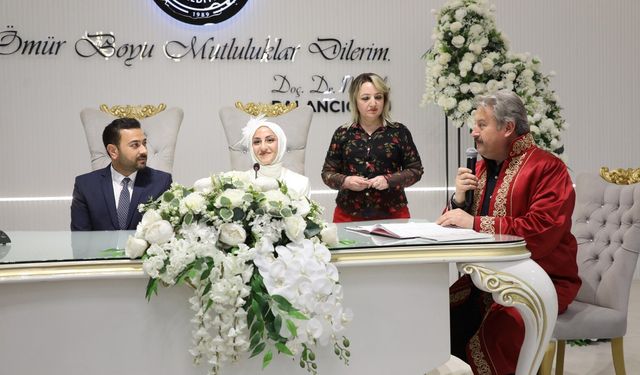 Melikgazi Belediyesinin nikah salonlarında 2025 yılında 4 bin çift 'evet' dedi