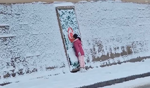 Minik Zeynep Ebrar Berk, bayrak sevgisiyle yürekleri ısıttı