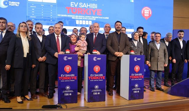 Nevşehir'de 'Yüzyılın Konut Projesi' kapsamında yapılacak konutların hak sahipleri kurayla belirlendi