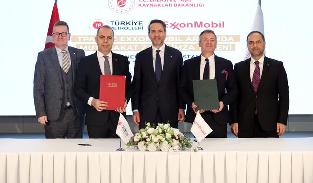 TPAO ve ExxonMobil arasında enerji alanında mutabakat zaptı imzalandı