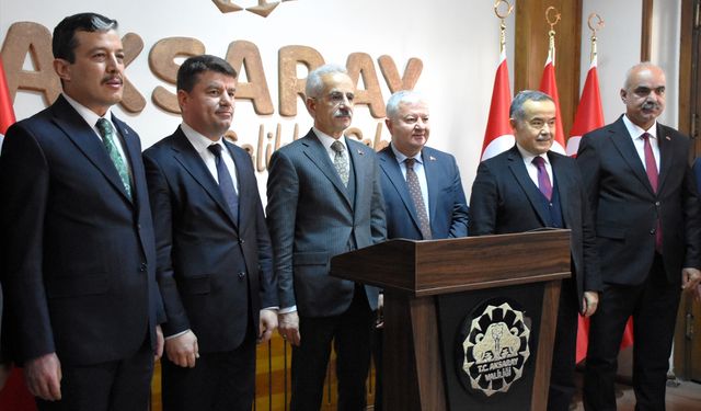 Ulaştırma ve Altyapı Bakanı Abdulkadir Uraloğlu, Aksaray'da ziyaretlerde bulundu