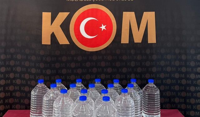 Yozgat'ta 100 litre etil alkol ele geçirildi