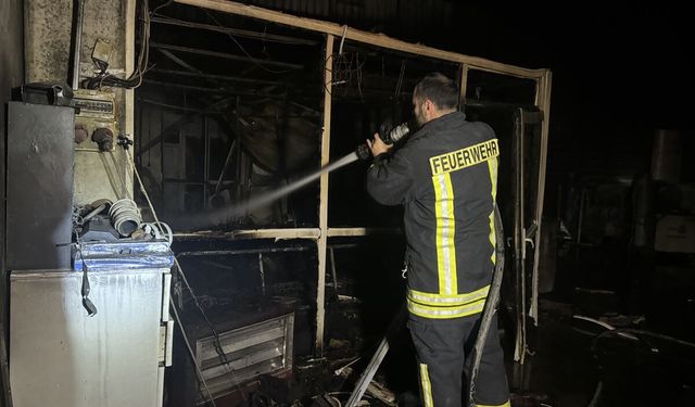 Karaman'da fabrikada çıkan yangın söndürüldü