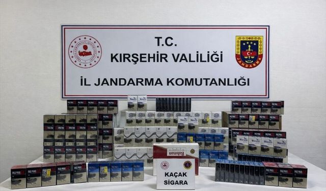 Kırşehir'de gümrük kaçağı 528 paket sigara ele geçirildi