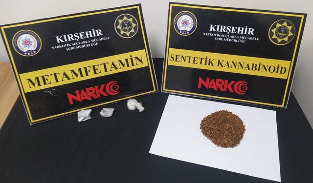 Kırşehir'de uyuşturucu operasyonunda yakalanan zanlı tutuklandı