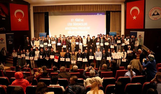 TÜBİTAK 57. Lise Öğrencileri Araştırma Projeleri Kayseri Bölge Yarışması'nın ödül töreni yapıldı