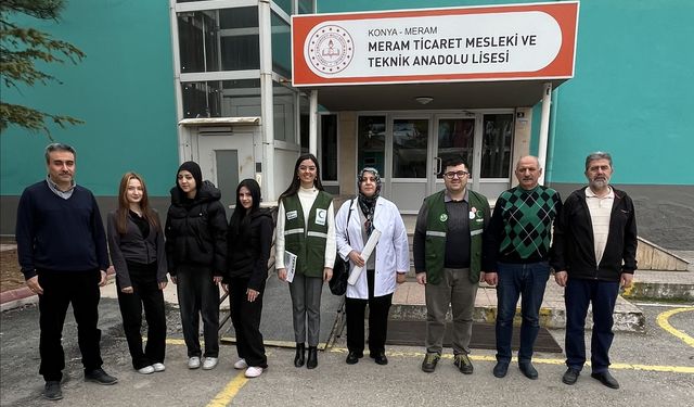 Yeşilay Konya Şube Başkanı Küçükbezirci'den lise kulüplerine ziyaret