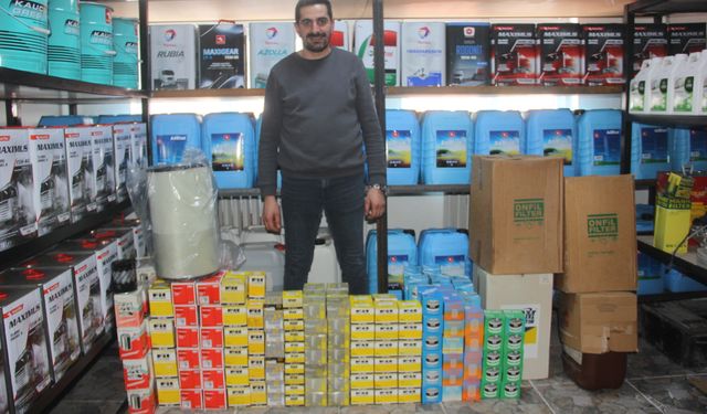 Zara Belediyesinin iş makinelerine malzeme desteği