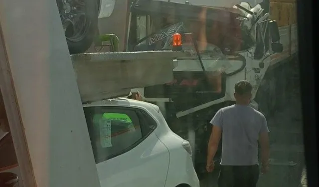Batıkent Kavşağı’nda Tırlar Birbirine Girdi
