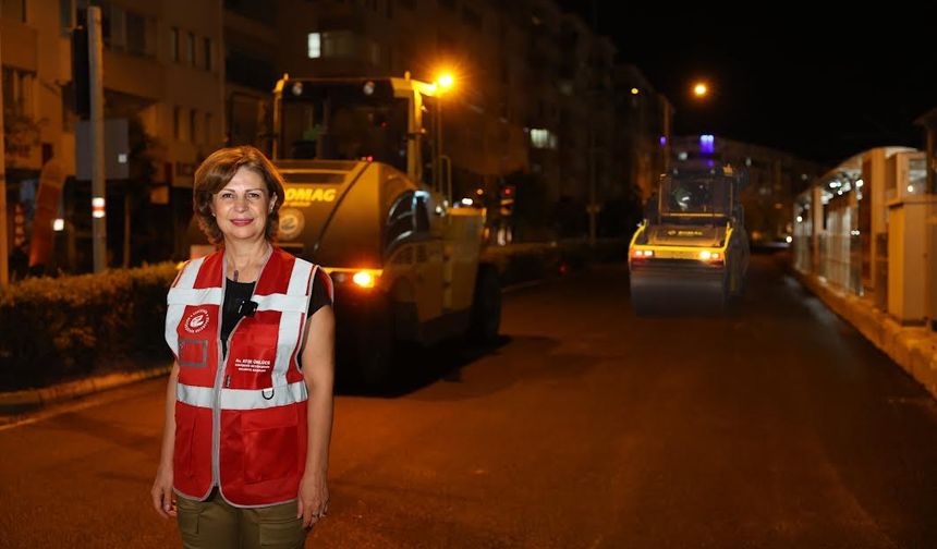 Başkan Ünlüce'den gece çalışmalarına yakın takip