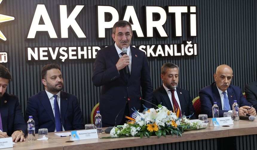 Cumhurbaşkanı Yardımcısı Yılmaz, Nevşehir'de konuştu: