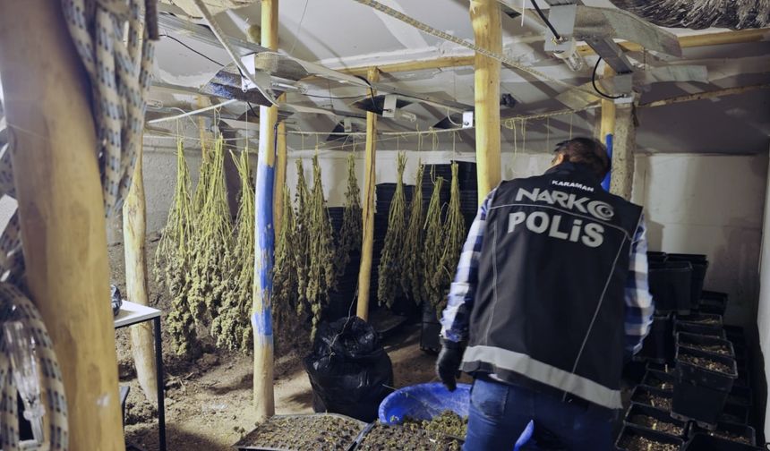 Karaman'da uyuşturucu operasyonunda 1 şüpheli tutuklandı