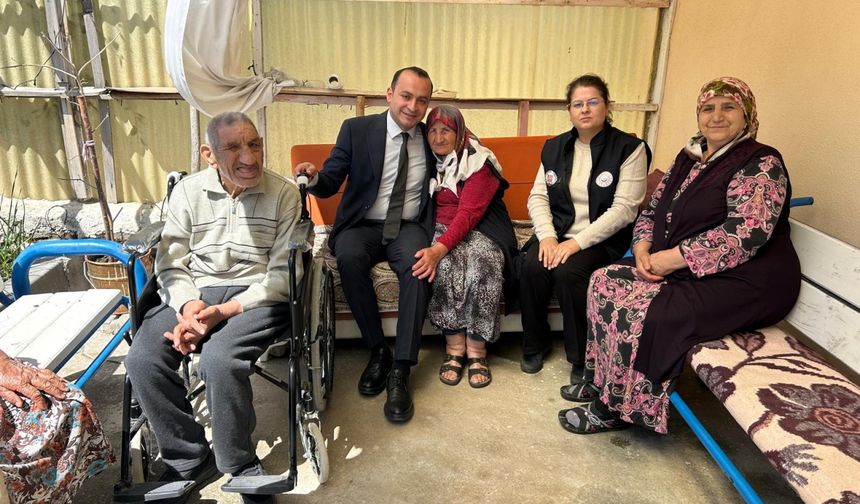 Korgun Kaymakamı Gür, engelli vatandaşı ziyaret etti