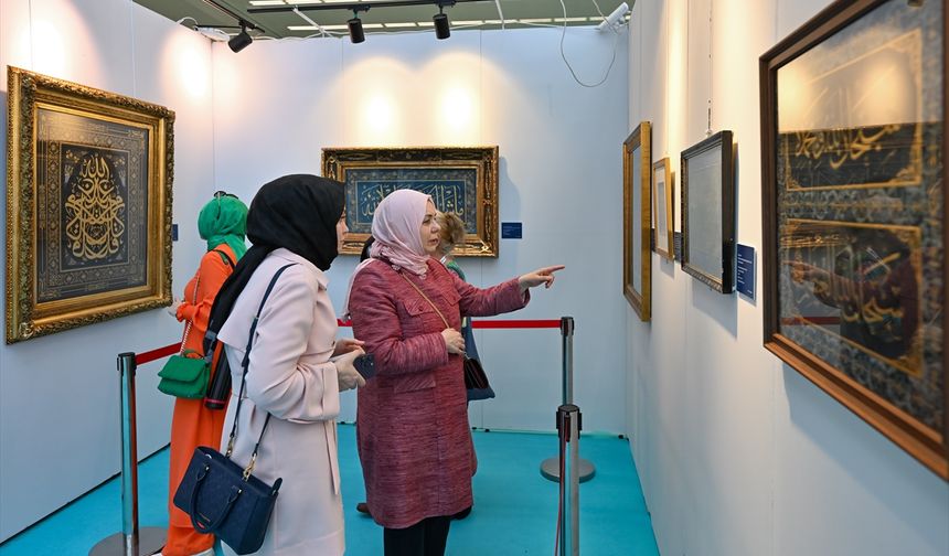 Osmanlı ve modern dönem hatlarının eserleri başkentte sanatseverlerle buluştu