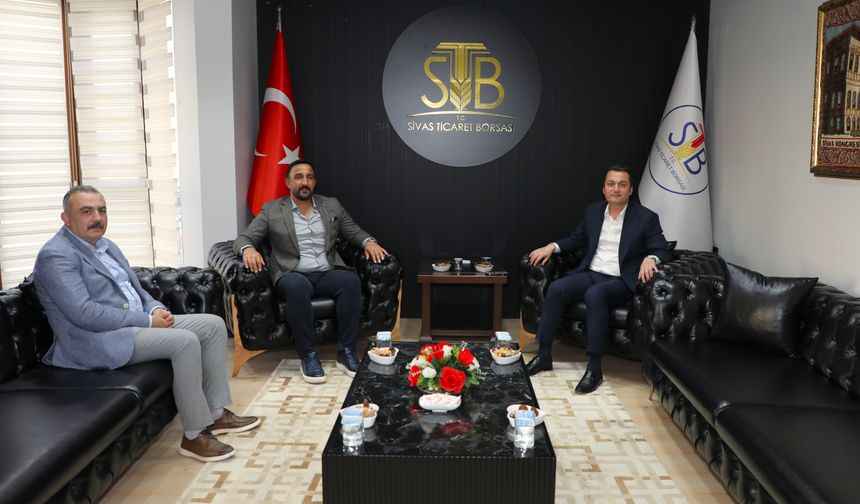 Öztürk'ten Sivas Ticaret Borsasına veda ziyareti