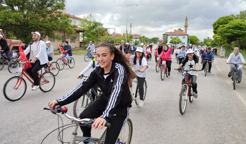 Sarıoğlan'da bisiklet etkinliği düzenlendi
