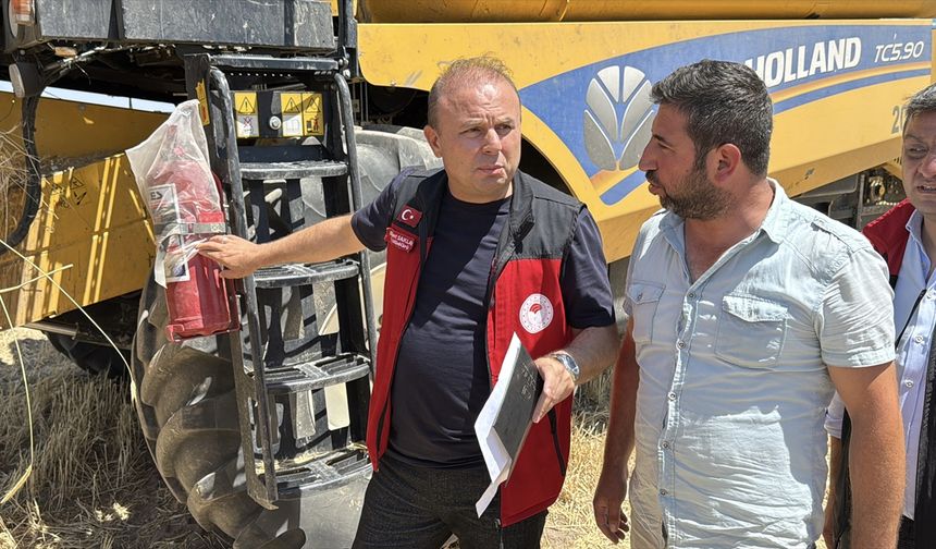 Kayseri'de devam eden hububat hasadında denetimler sürüyor