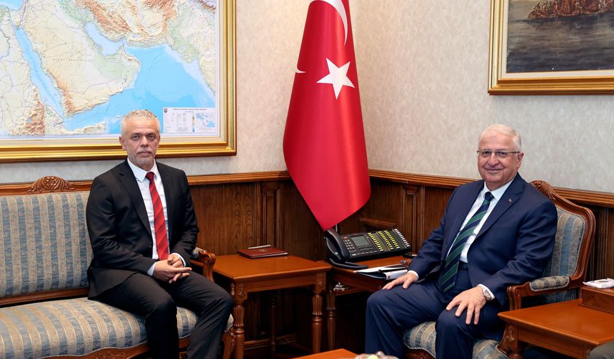 Milli Savunma Bakanı Güler, KKTC'nin Ankara Büyükelçisi Korukoğlu'nu kabul etti
