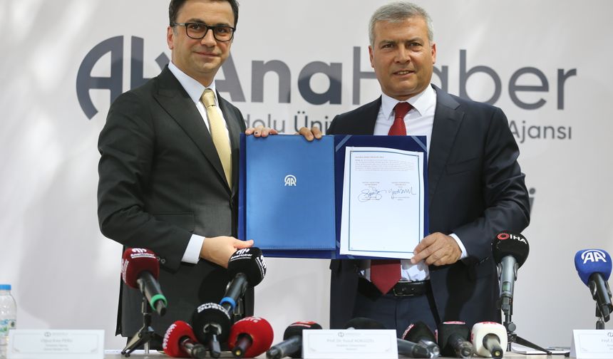 Anadolu Ajansı ile Anadolu Üniversitesi arasında 'AnaHaber' işbirliği protokolü imzalandı