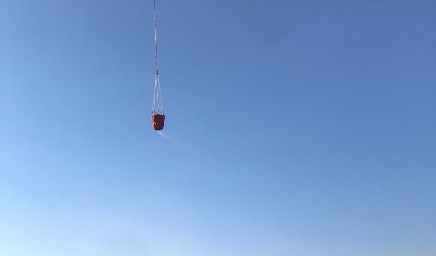 Kırıkkale'de saman balyalarında çıkan yangın kontrol altına alındı