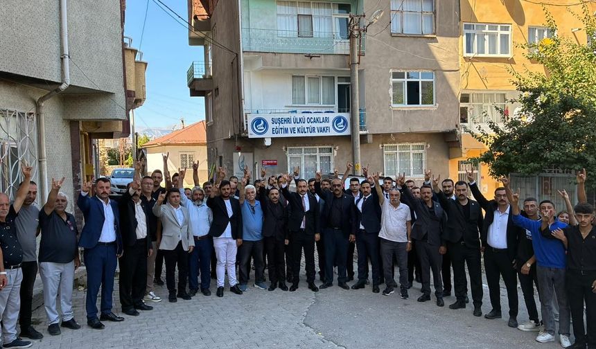 Suşehri Ülkü Ocakları Eğitim ve Kültür Vakfı başkanlığına Uğur Akbulut getirildi