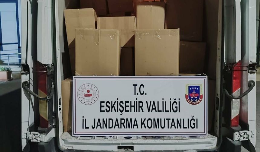 Eskişehir'de 1 ton 125 kilogram kaçak tütün ele geçirildi