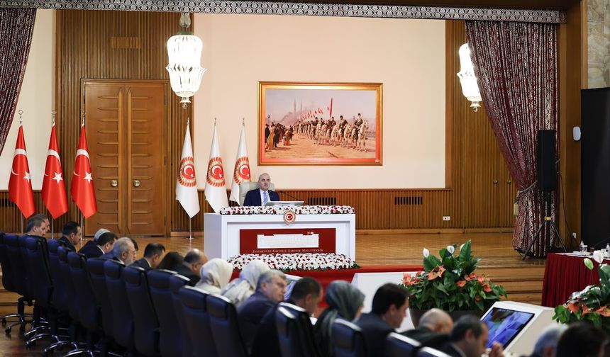 TBMM Başkanı Kurtulmuş, Milli Dayanışma, Kardeşlik ve Demokrasi Komisyonu Toplantısı'nın kapanışında konuştu: