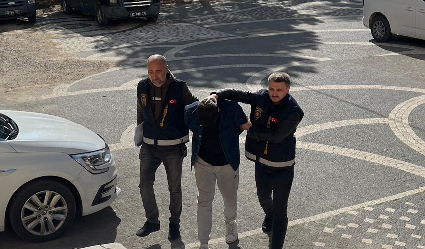 Konya'da üzerinde uyuşturucu ele geçirilen şüpheli tutuklandı